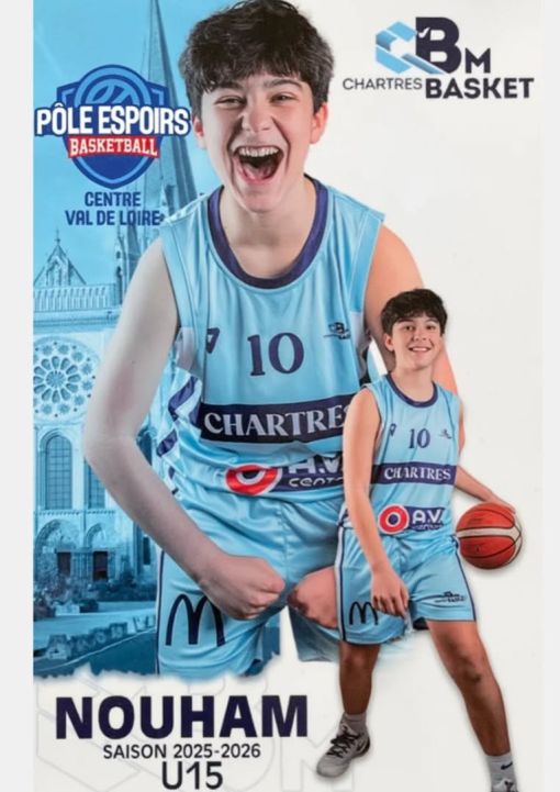 🏀 FÉLICITATIONS à Nouham BOUSSAFFIR 👏👏👏

Nouham intégrera le Pôle Centre-Val de Loire à la rentrée prochaine et évoluera en U15 élite avec le club de l'OLBA. 

Une nouvelle aventure qui récompense tout son travail et son investissement au fil des saisons.