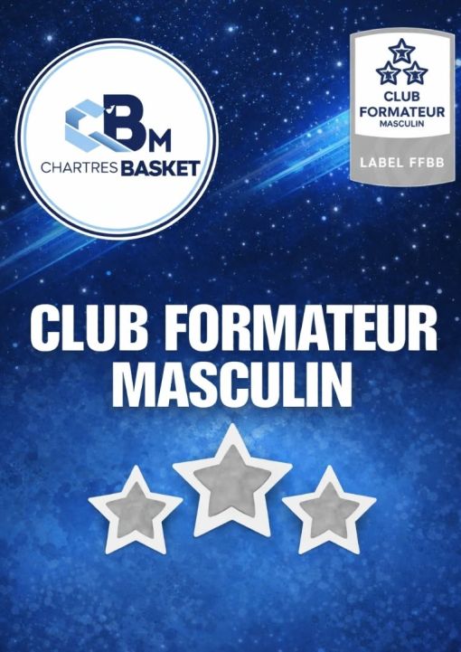 C'est avec une grande fierté que nous vous annonçons l'obtention du Label Club Formateur Masculin 3 étoiles pour la 7e année consécutive. 
Cette distinction récompense avant tout le travail collectif réalisé au sein de notre club. Elle met également en va