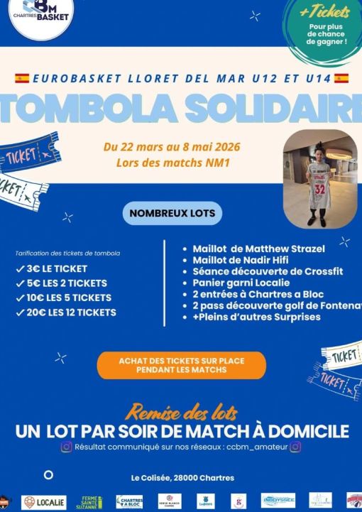 Rdv dès demain au Colisée...de nombreux lots à gagner dont les maillots de Matthew STRAZEL et de Nadir HIFI 🏀😍