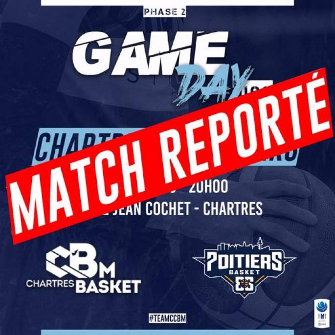 Match contre Poitiers est reporté 