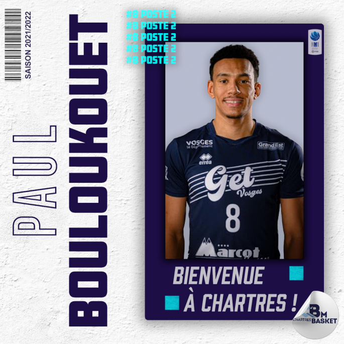 Saison 2021-2022 : Paul Bouloukouet arrive à Chartres