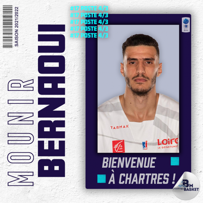 Saison 2021-2022 : Bernoui s'engage avec Chartres