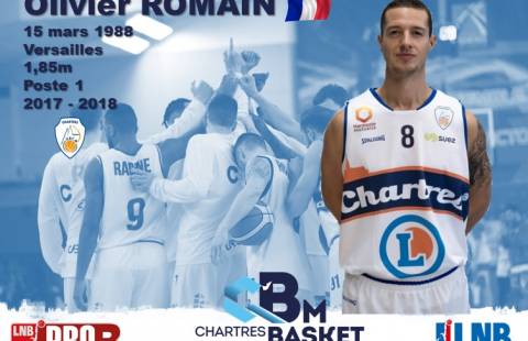 Olivier Romain à la mène du C'Chartres Basket Masculin 