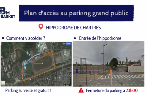 Parking spectateurs gratuit et surveillé à l'hippodrome de Chartres