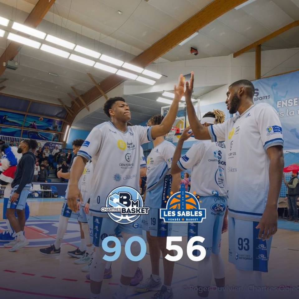 ✅ Très grosse victoire face à les Sables Vendée Basket !

La #TeamCCBM clôt les matchs à domicile de la première phase avec une victoire 90-56  à la Halle !

merci à l'unicef pour sa présence 💙

Vivement la suite ! 
Bon week-end à tous !