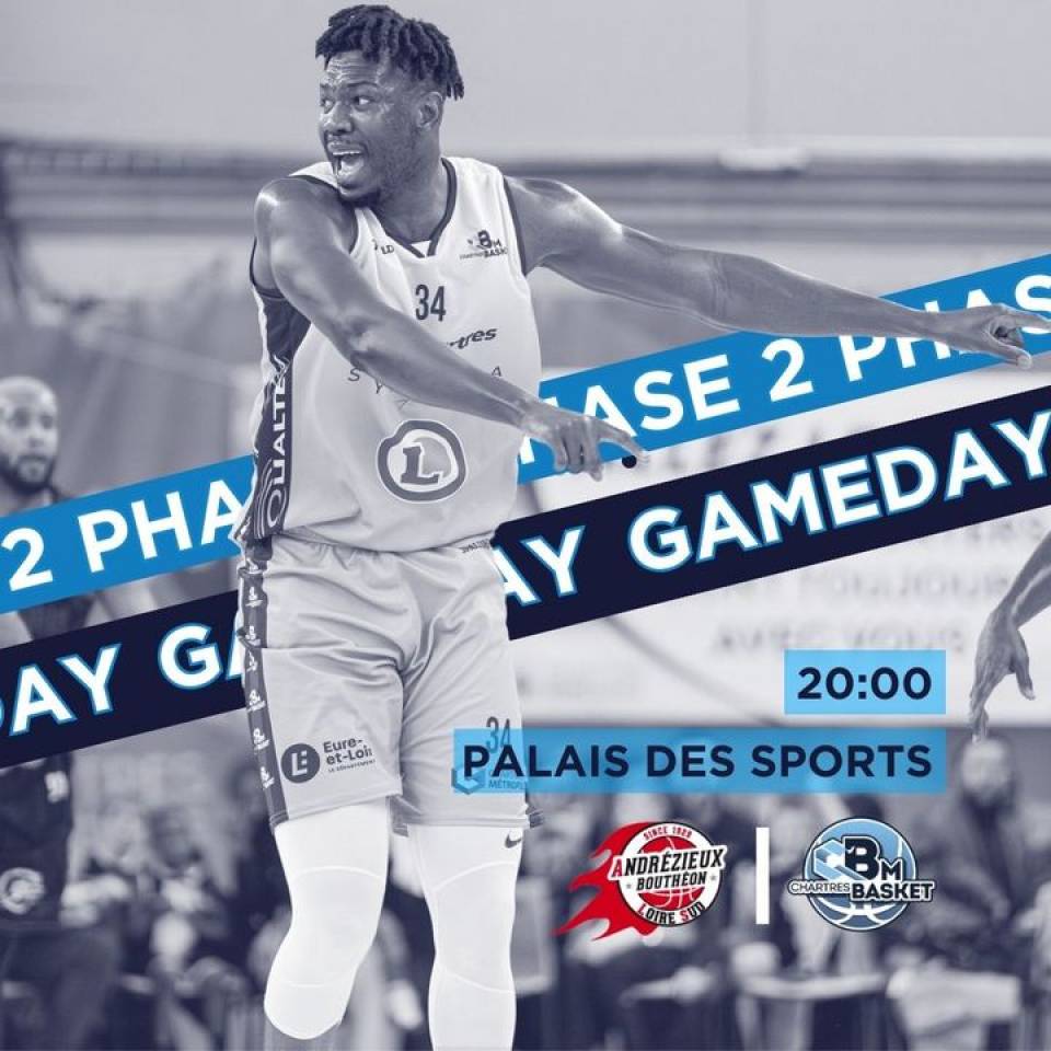 🏀 Gameday

✅ Game 2 // Phase 2
🆚 @abls.basket 
⌚️20h
📍Palais des Sports
📺 https://bit.ly/3wYLW2M

#basketnm1 #nm1 #basketball #basketchartres #passionbasket #chartres #eureetloir #PourLaProB #objectifproB